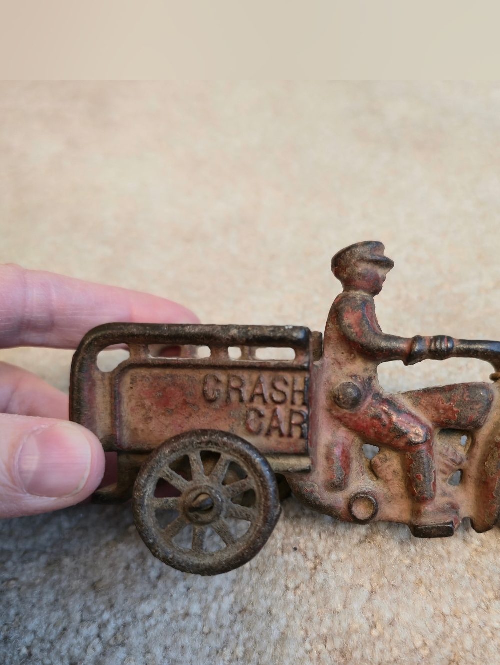 Vintage 1930s HUBLEY Motorcycle CRASH CAR